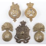 5x British Pre-Territorial Glengarry Badges