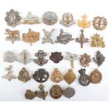 30x British Regimental Cap Badges