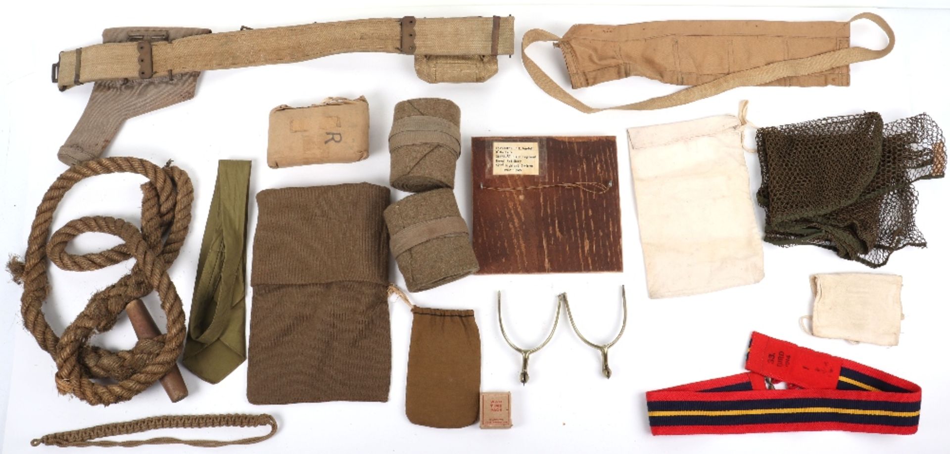 Commando Hat Comforter, Rope and other militaria - Bild 9 aus 16