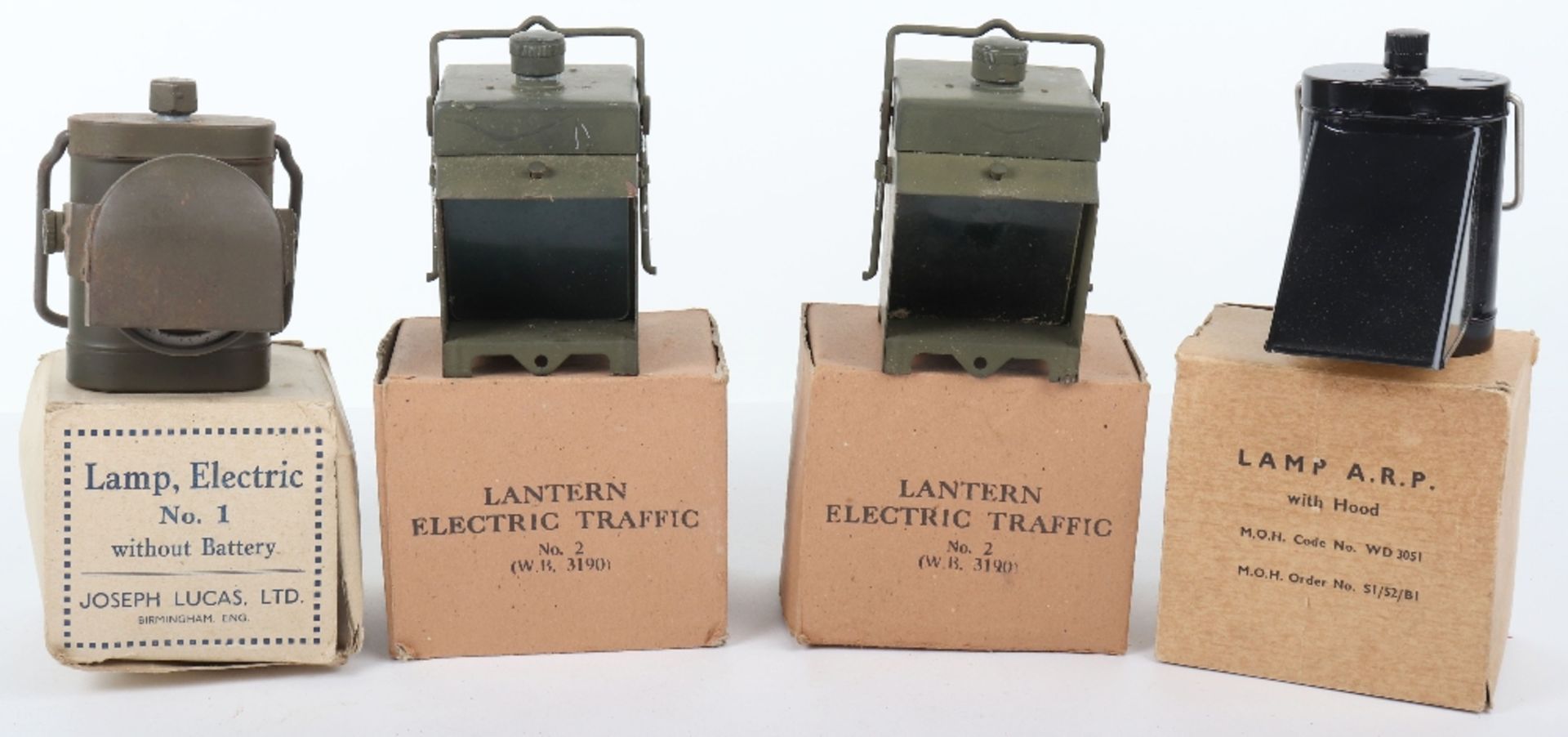WW2 Lamps in Boxes