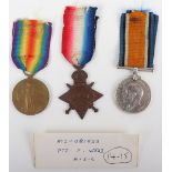 Great War 1914-15 Star Medal Trio Army Service Corps