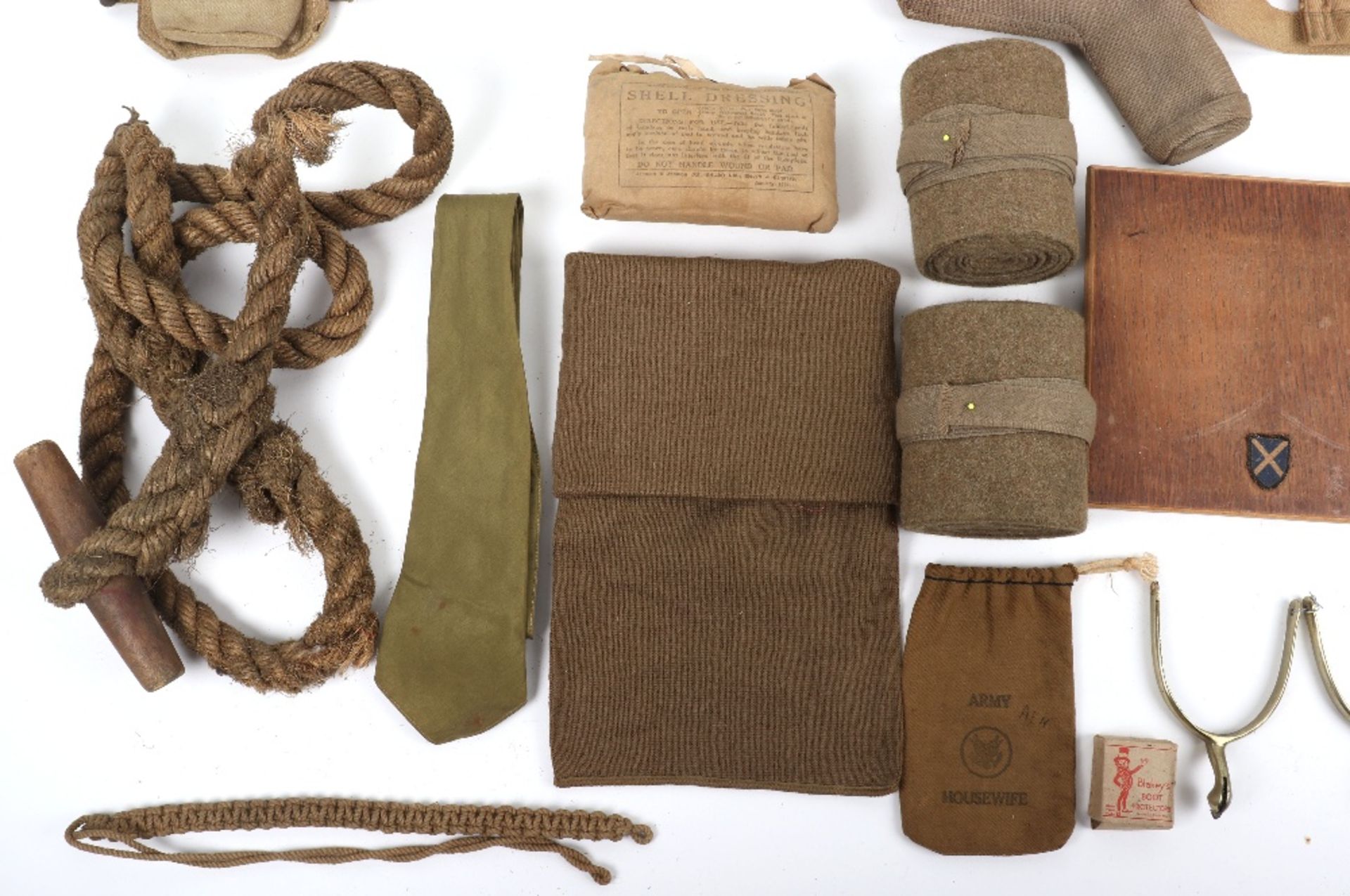 Commando Hat Comforter, Rope and other militaria - Bild 4 aus 16