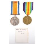 WW1 British Medal Pair Royal Artillery