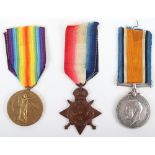 Great War 1914 Star Trio to French National Serving with the British Army