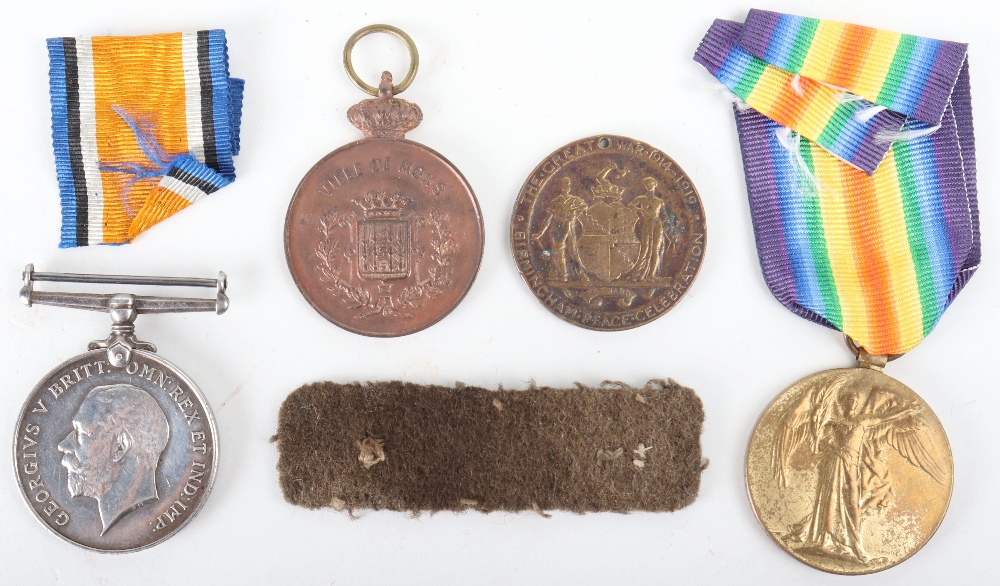 WW1 British Medal Pair Cheshire Regiment - Image 2 of 2