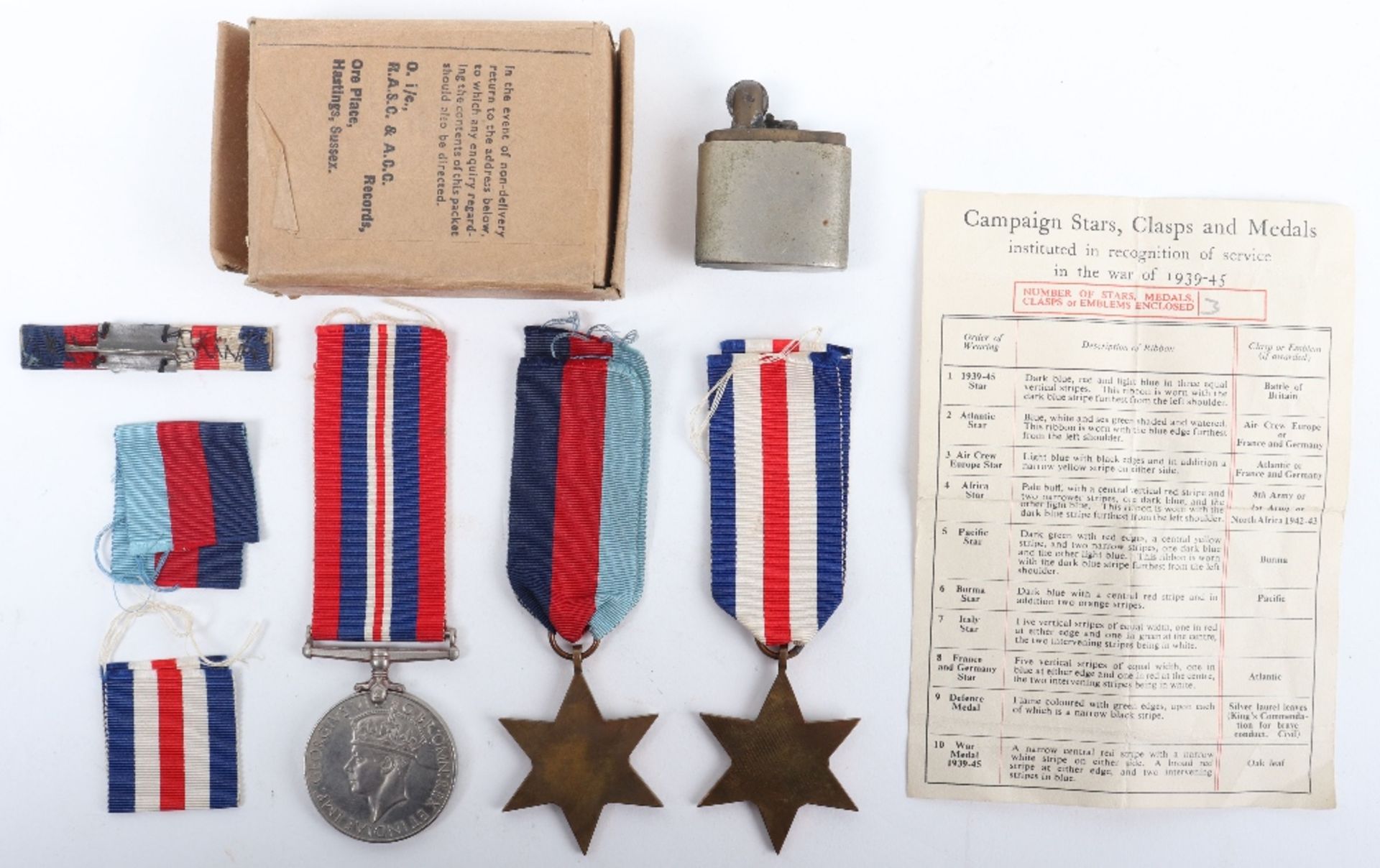 WW2 British Campaign Medals - Bild 4 aus 4