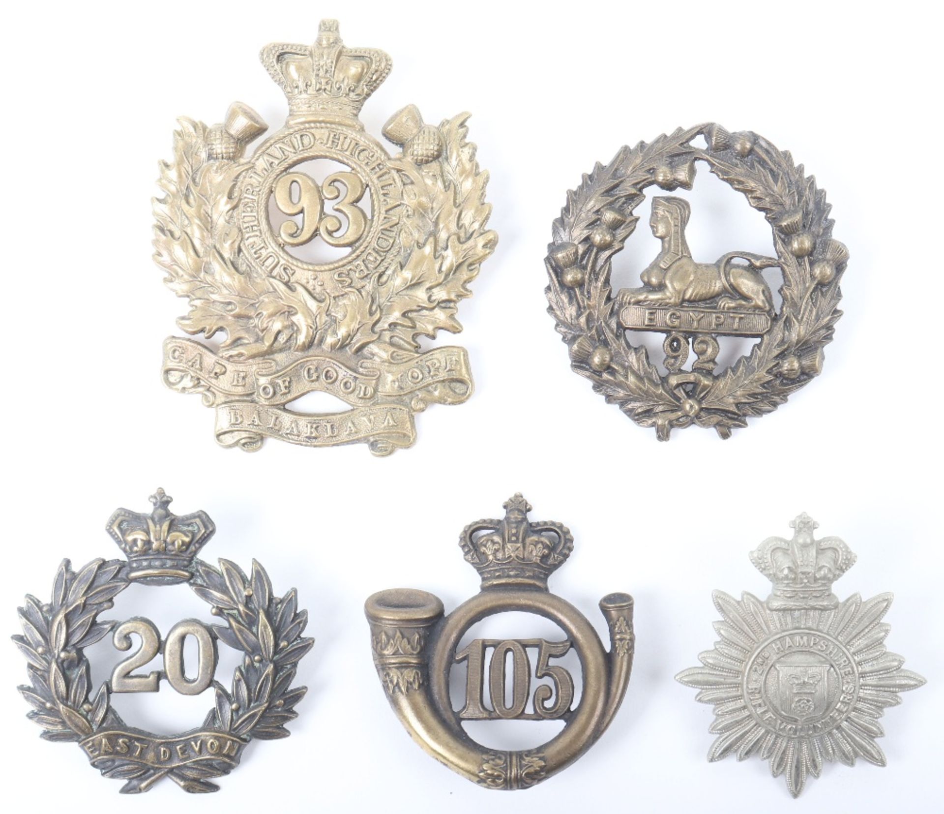 Victorian British Headdress Badges