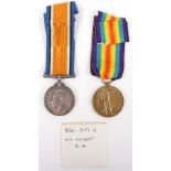 WW1 British Medal Pair 8th London Brigade Royal Field Artillery Died of Wounds 16th May 1915