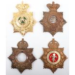 4x British Other Ranks Helmet Plates