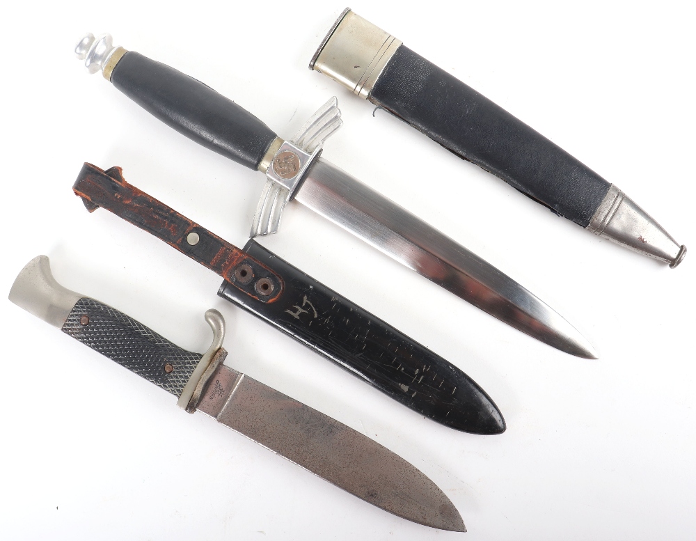 WW2 Style German NSFK Dagger and HJ Knife - Image 8 of 13