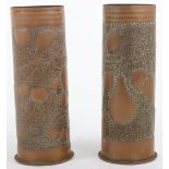 WW1 Pair of Trench Art Shells