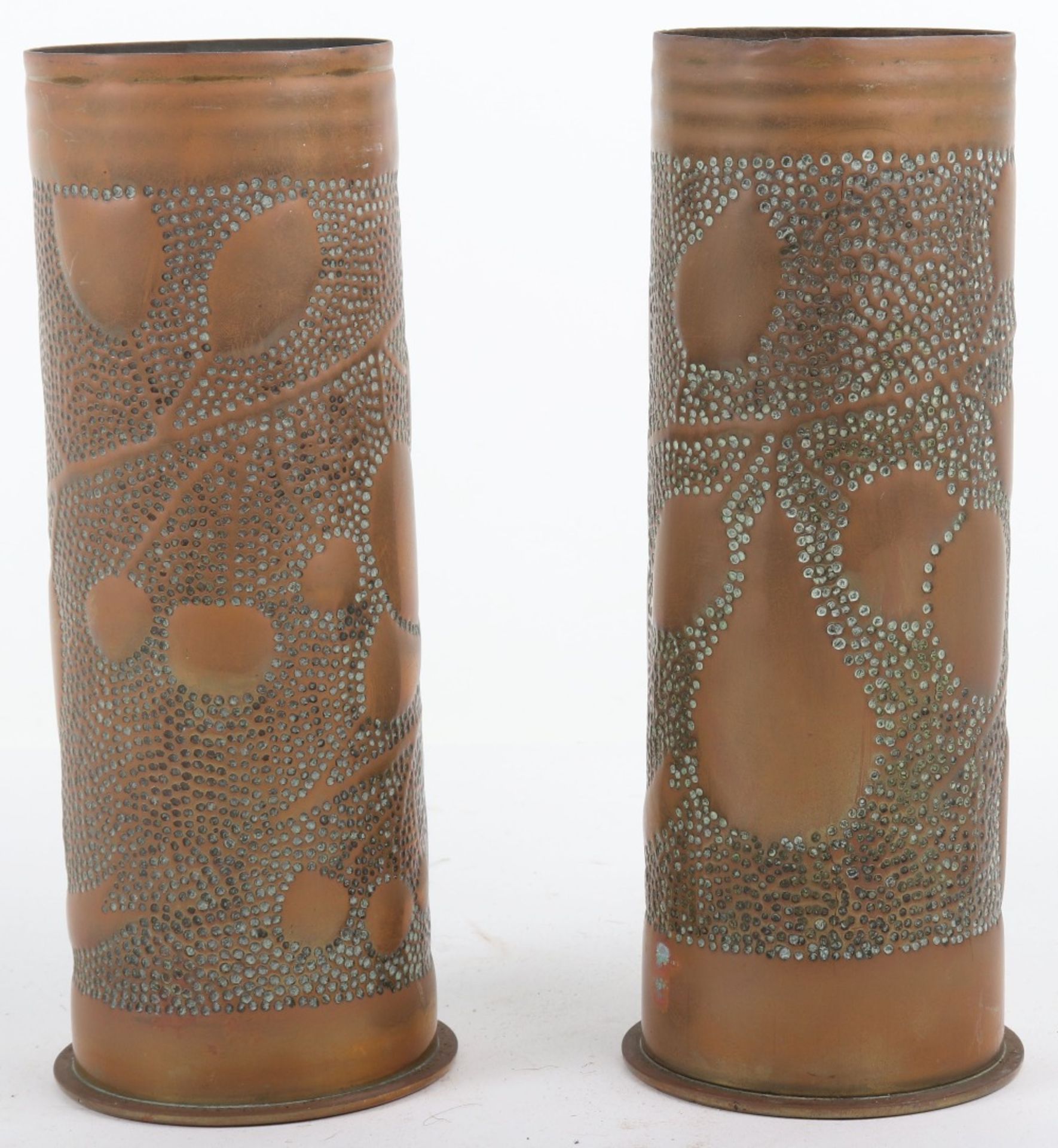 WW1 Pair of Trench Art Shells