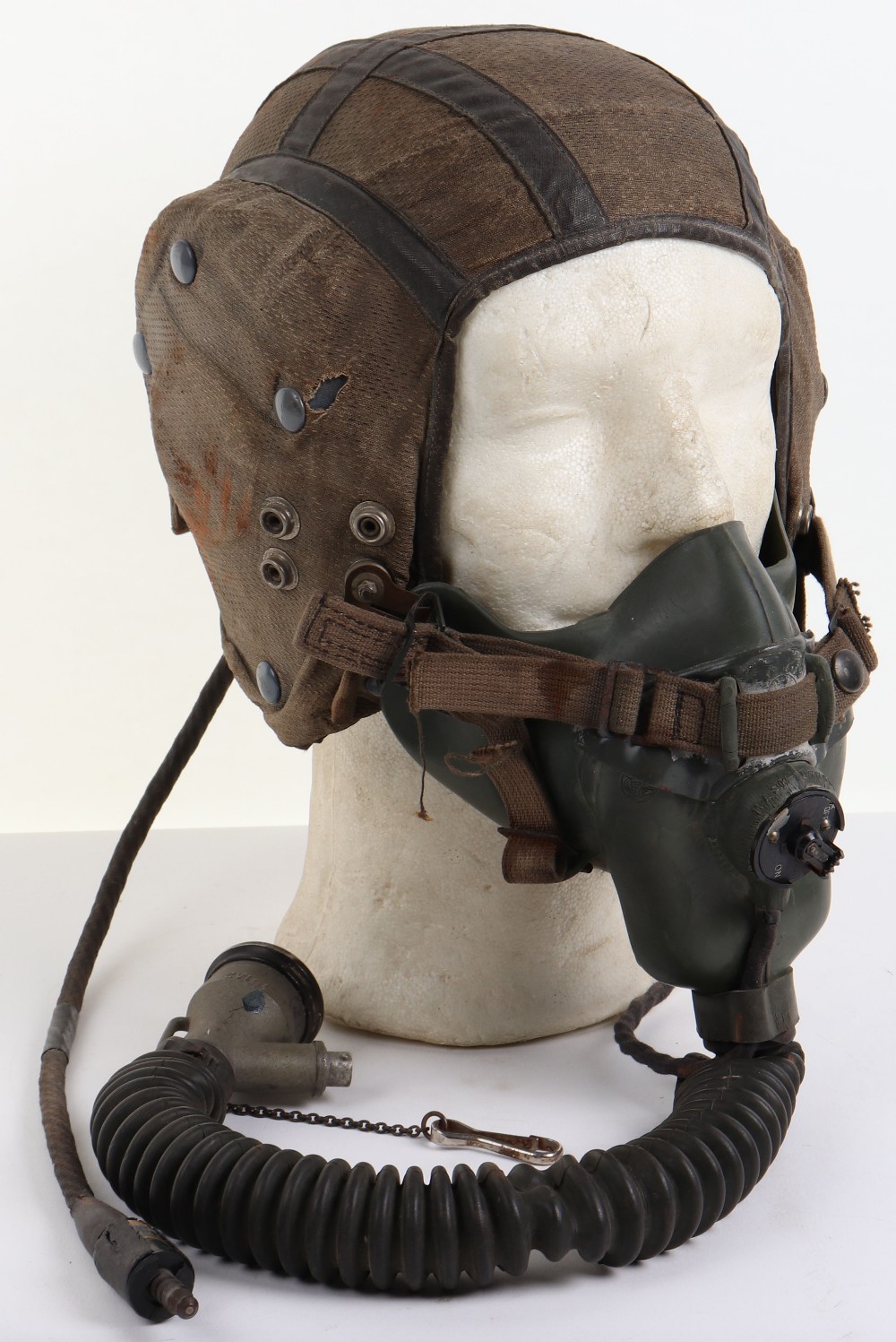 Post-WW2 Royal Air Force G-Type Flying Helmet and Oxygen Mask Set - Image 8 of 11