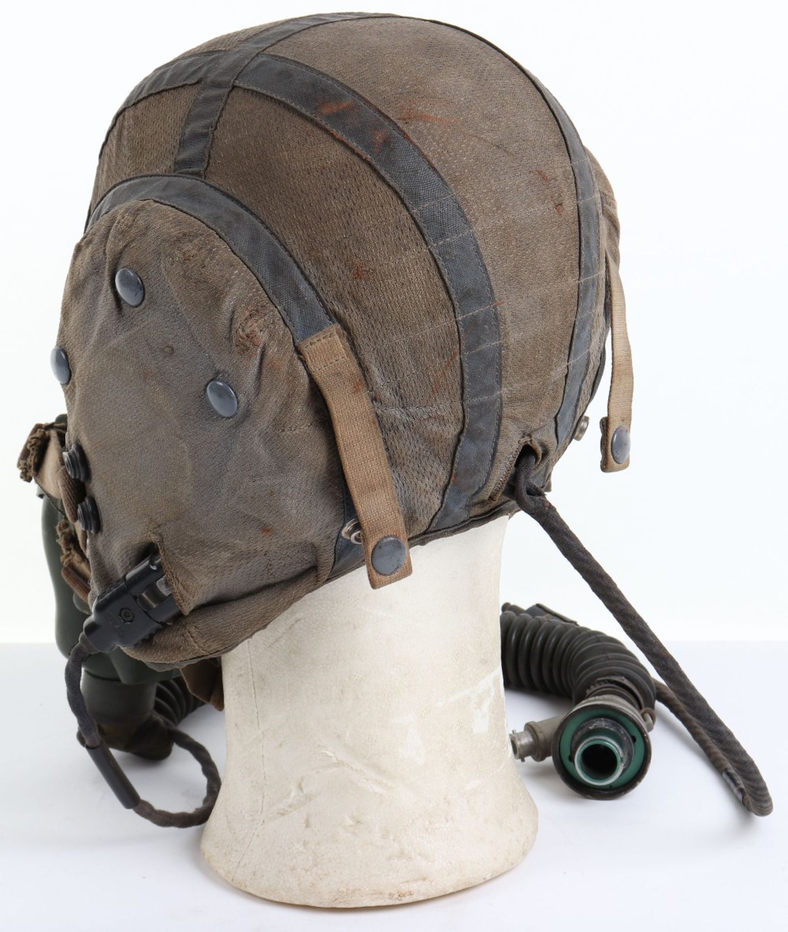 Post-WW2 Royal Air Force G-Type Flying Helmet and Oxygen Mask Set - Bild 6 aus 11