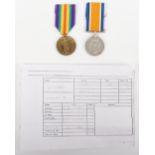 WW1 British Medal Pair Machine Gun Corps