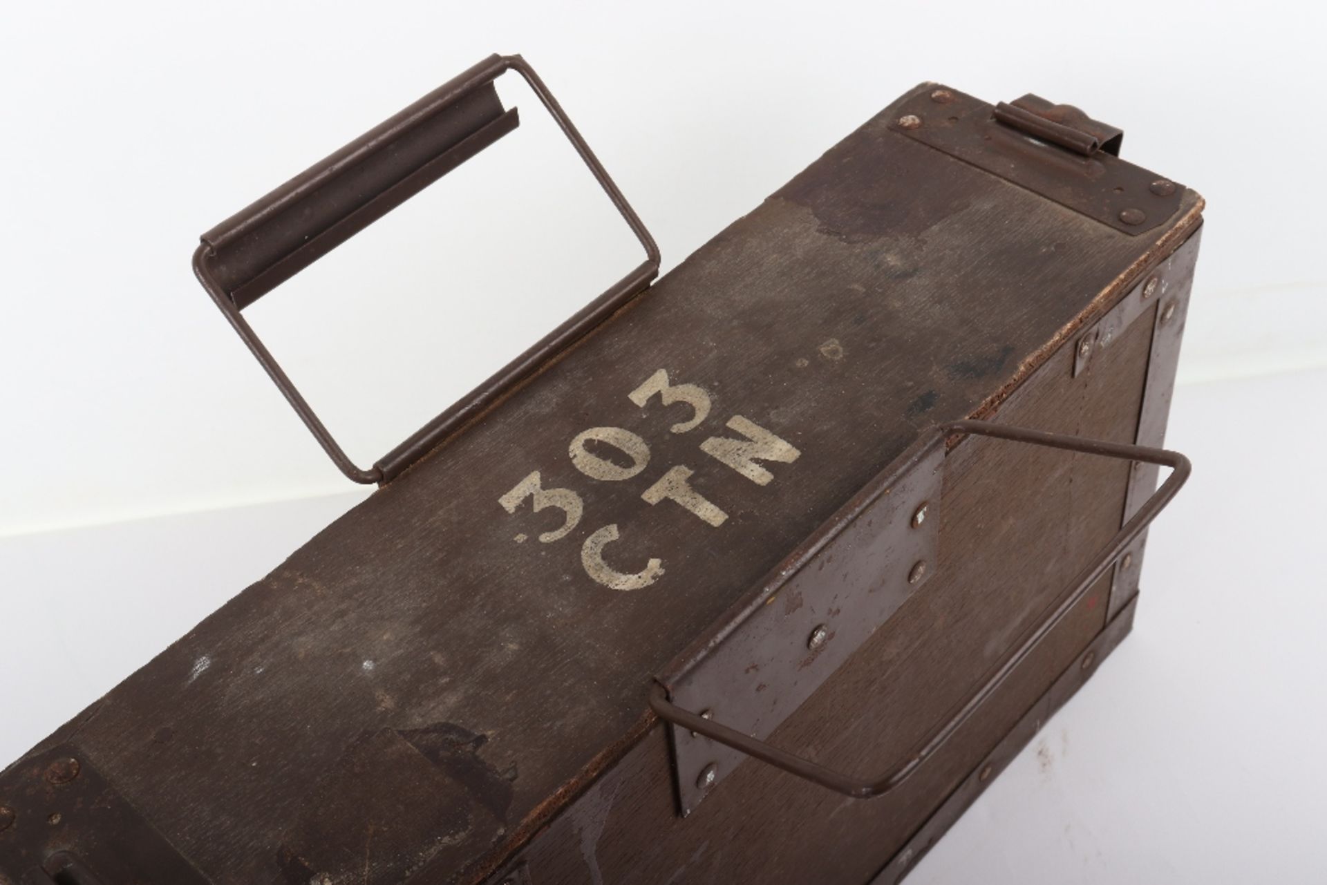 WW2 US 30 Cal Metal Ammunition Box - Bild 6 aus 16