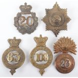 5x British Pre Territorial Glengarry Badges