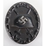 WW2 German Black Wound Badge by Steinhauer & Luck, Ludenscheld