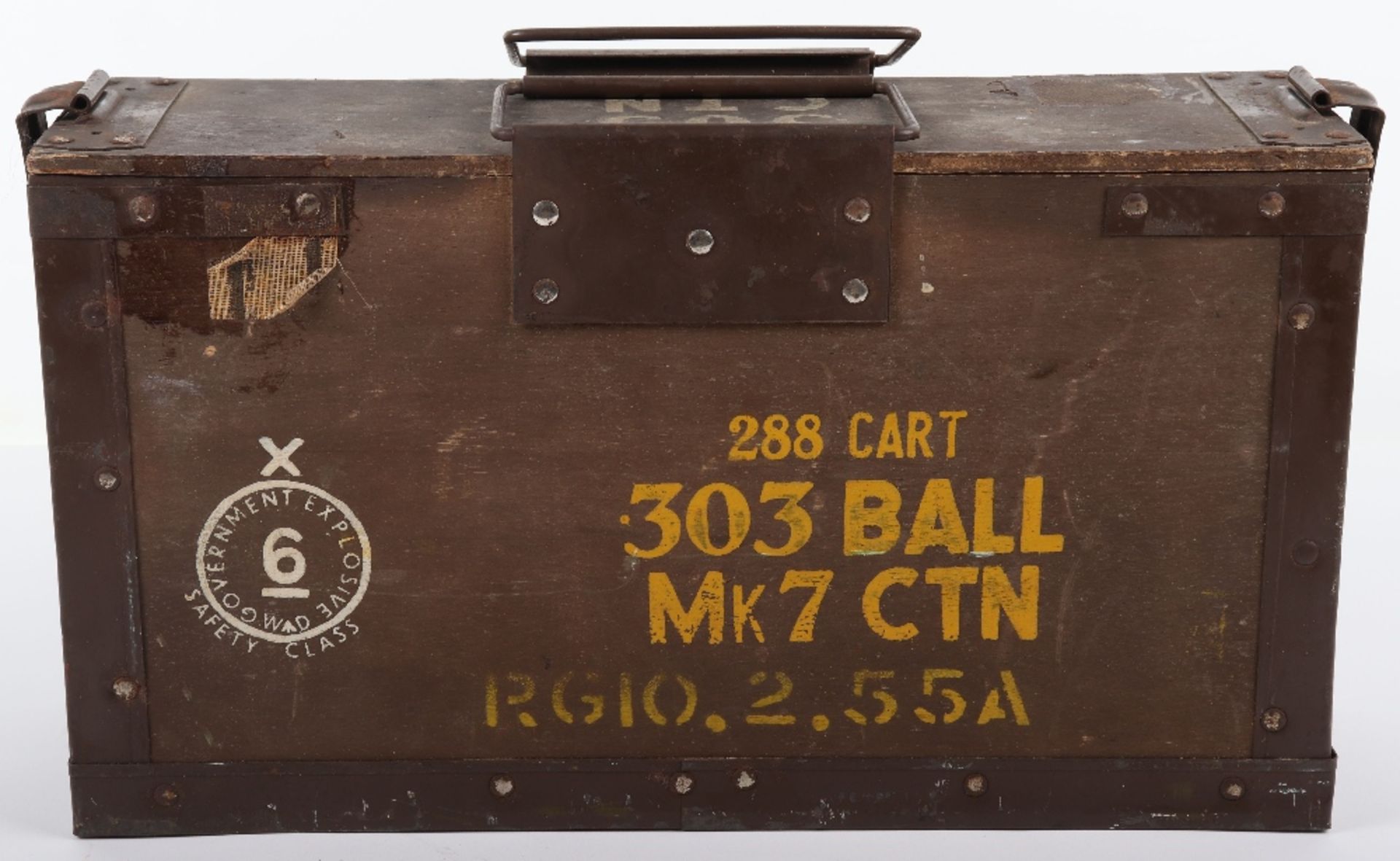 WW2 US 30 Cal Metal Ammunition Box