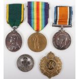 Great War & Territorial Efficiency Medal Group of Three Royal Engineers