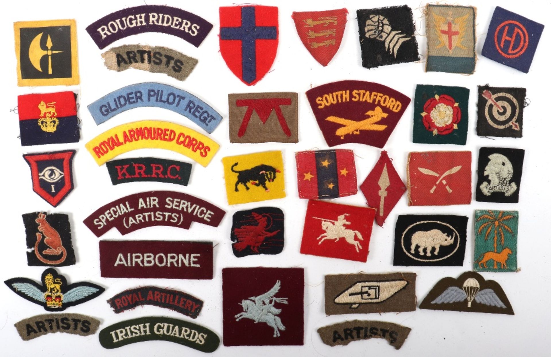 British Military Cloth Shoulder Titles and Formation Signs