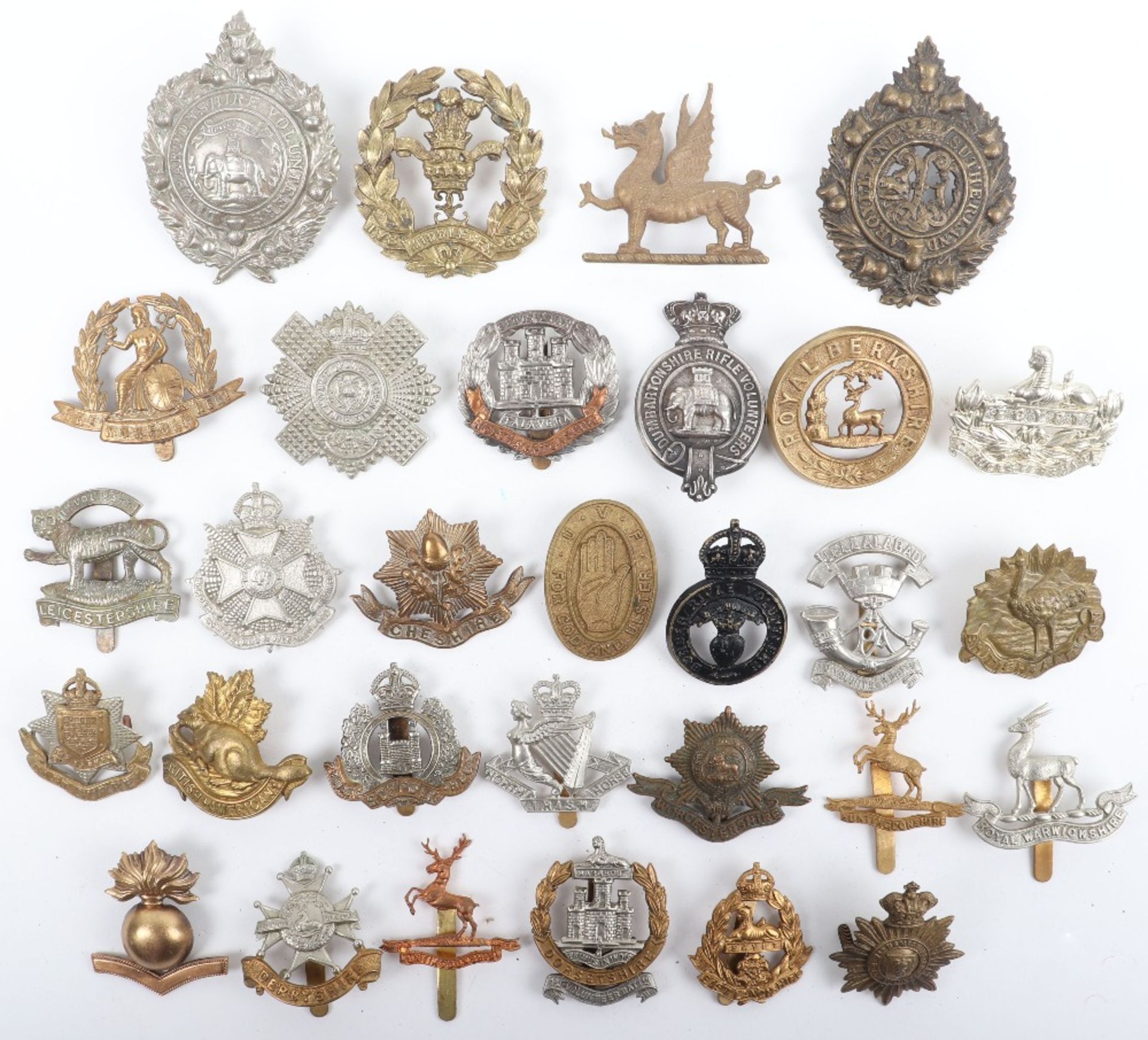 30x British Regimental Badges