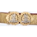 British 15th The Kings Hussars Ladies Waist Belt