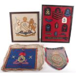 Framed Royal Navy Badges