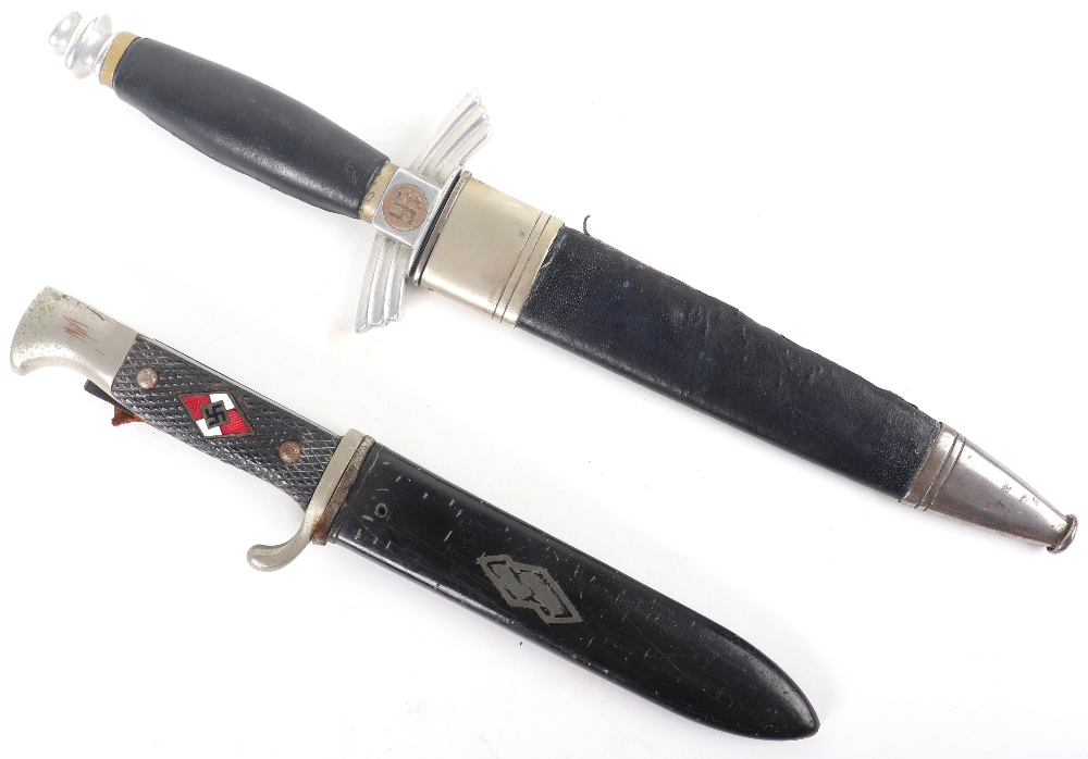 WW2 Style German NSFK Dagger and HJ Knife