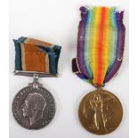 Scarce WW1 Medal Pair Canadian Overseas Railway Construction Corps