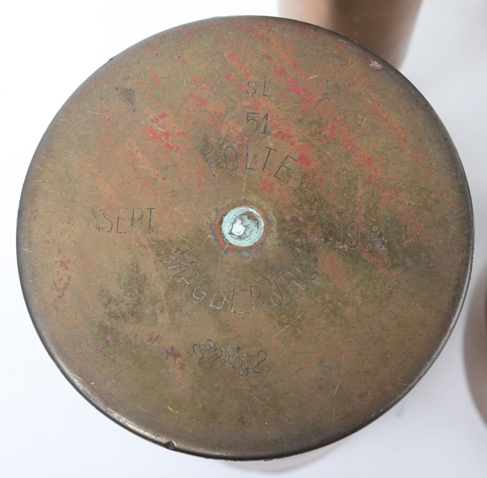 Three WW1 German Brass Shell Cases - Bild 5 aus 10