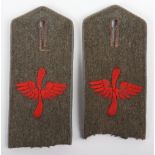 Matched Pair of WW1 German Flieger Abteilung Nr 4 Tunic Shoulder Straps