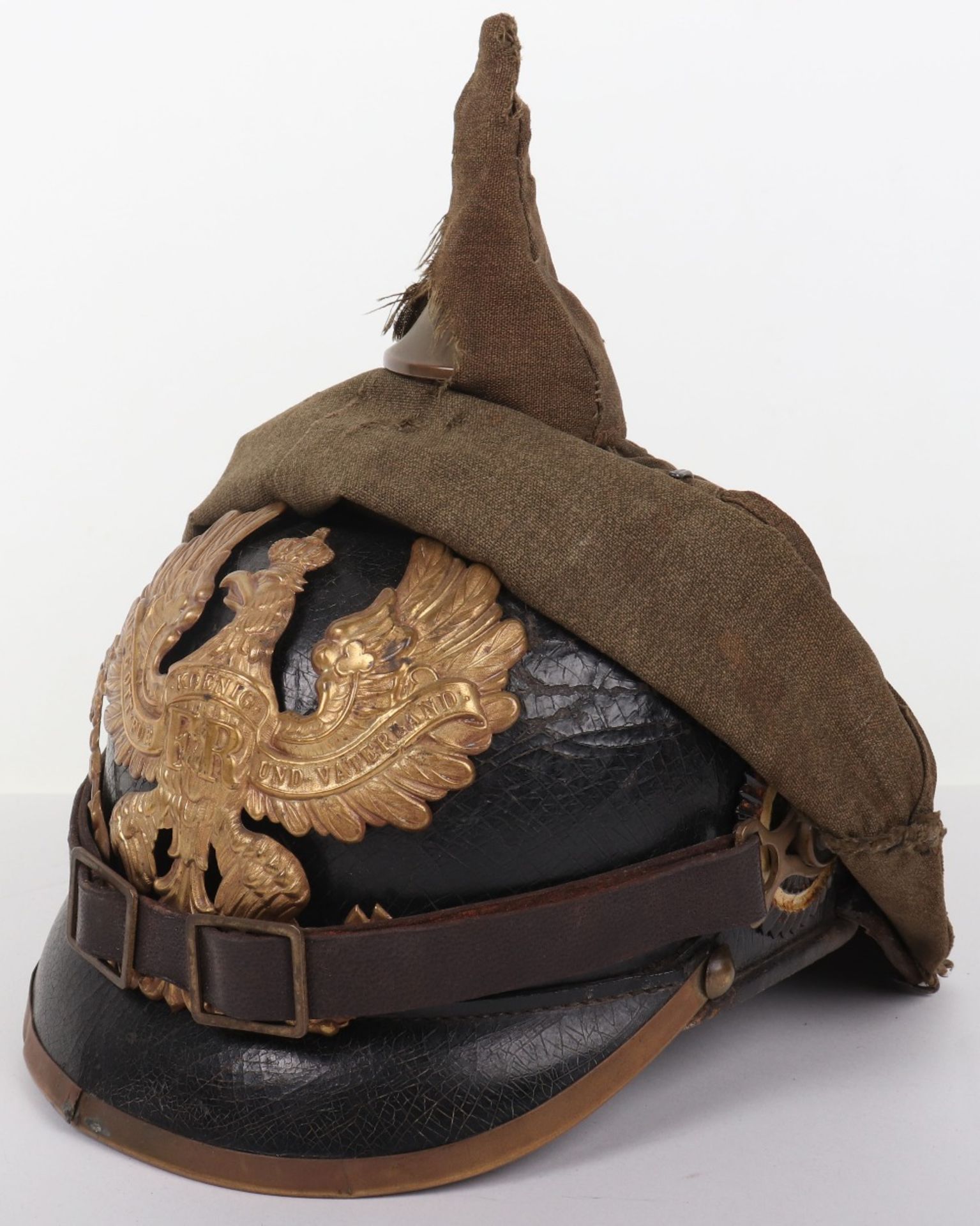 German Infantry Regiment Nr 95 (6.Thuringisches) Other Ranks Pickelhaube with Field Cover - Image 3 of 32