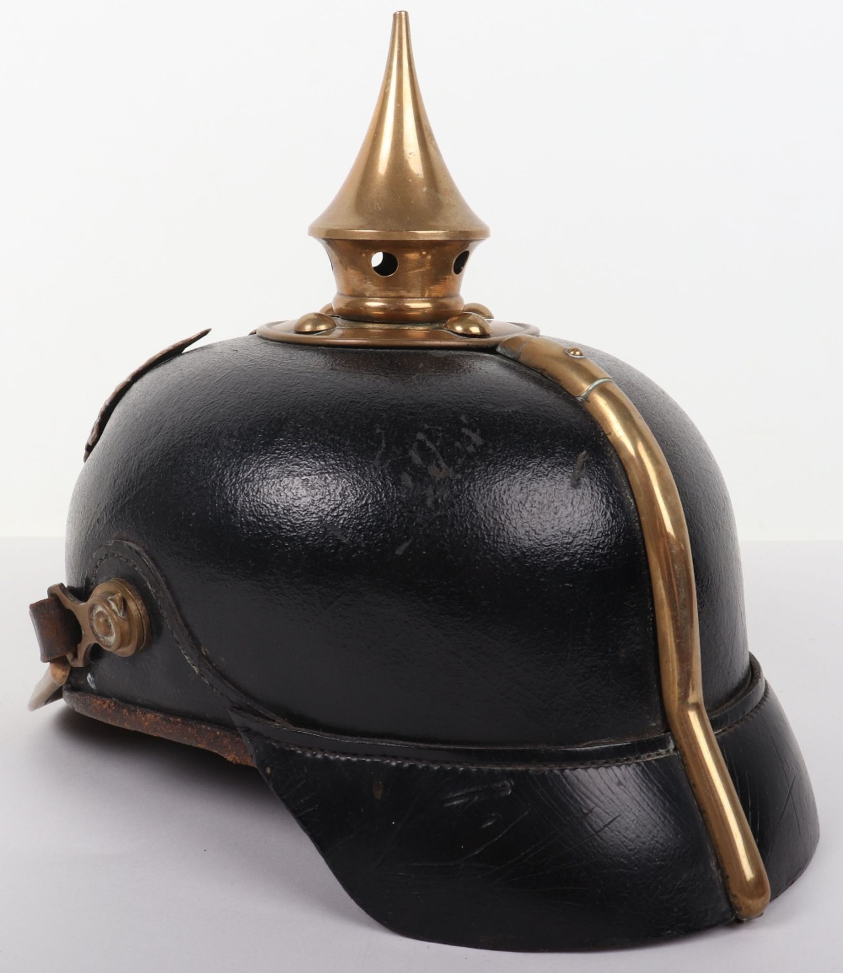 WW1 German Prussian Other Ranks Souvenired Pickelhaube - Image 6 of 12