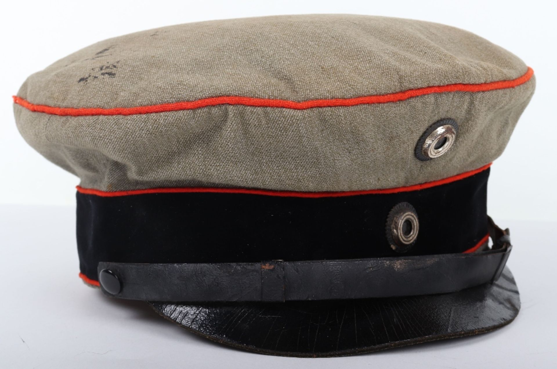 WW1 German M-1910 Officers Field Cap for Aviation, Technical & Artillery Regiments - Image 8 of 11