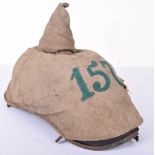 WW1 German Prussian Battlefield Pick-Up Other Ranks / NCO’s Pickelhaube Helmet with Original Numbere