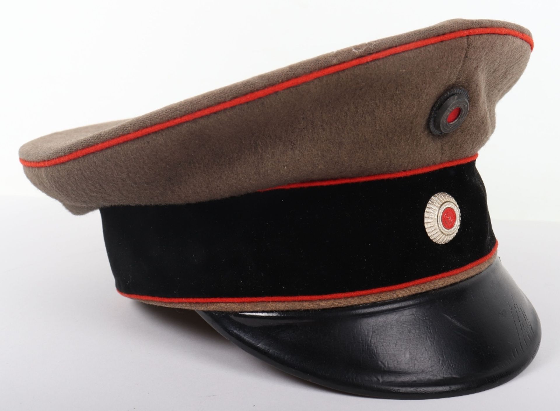 WW1 German M-1910 Hessen / Bremen Artillery & Technical Troops Officers Peaked Cap - Image 5 of 9