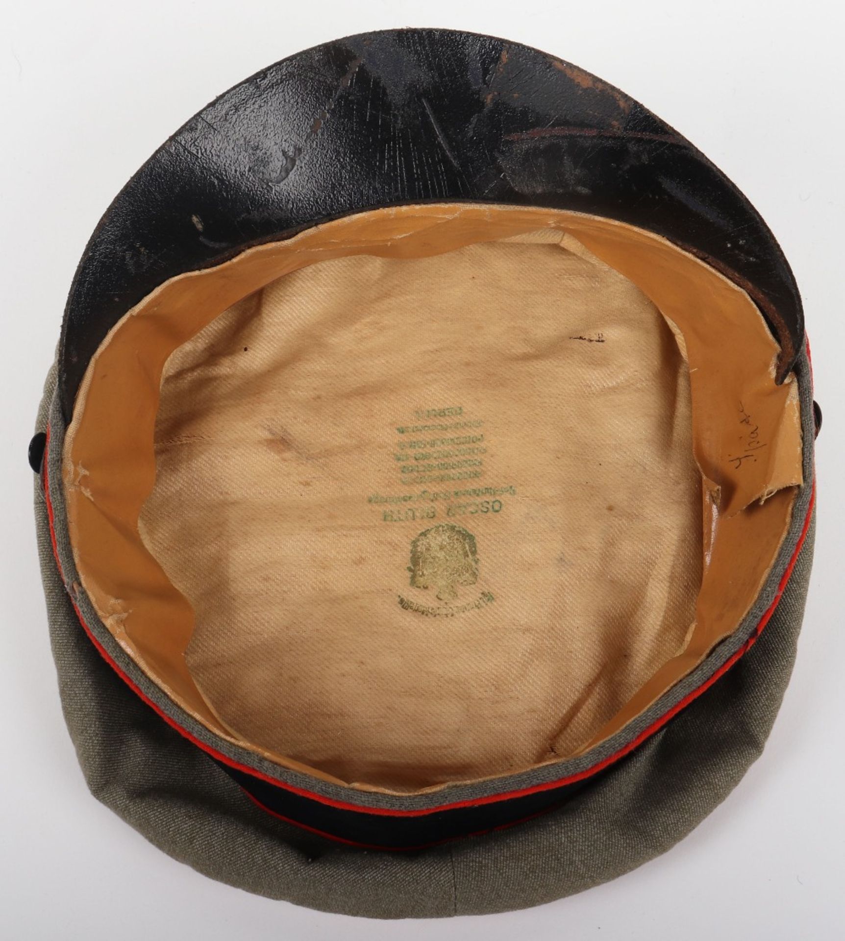 WW1 German M-1910 Officers Field Cap for Aviation, Technical & Artillery Regiments - Image 9 of 11