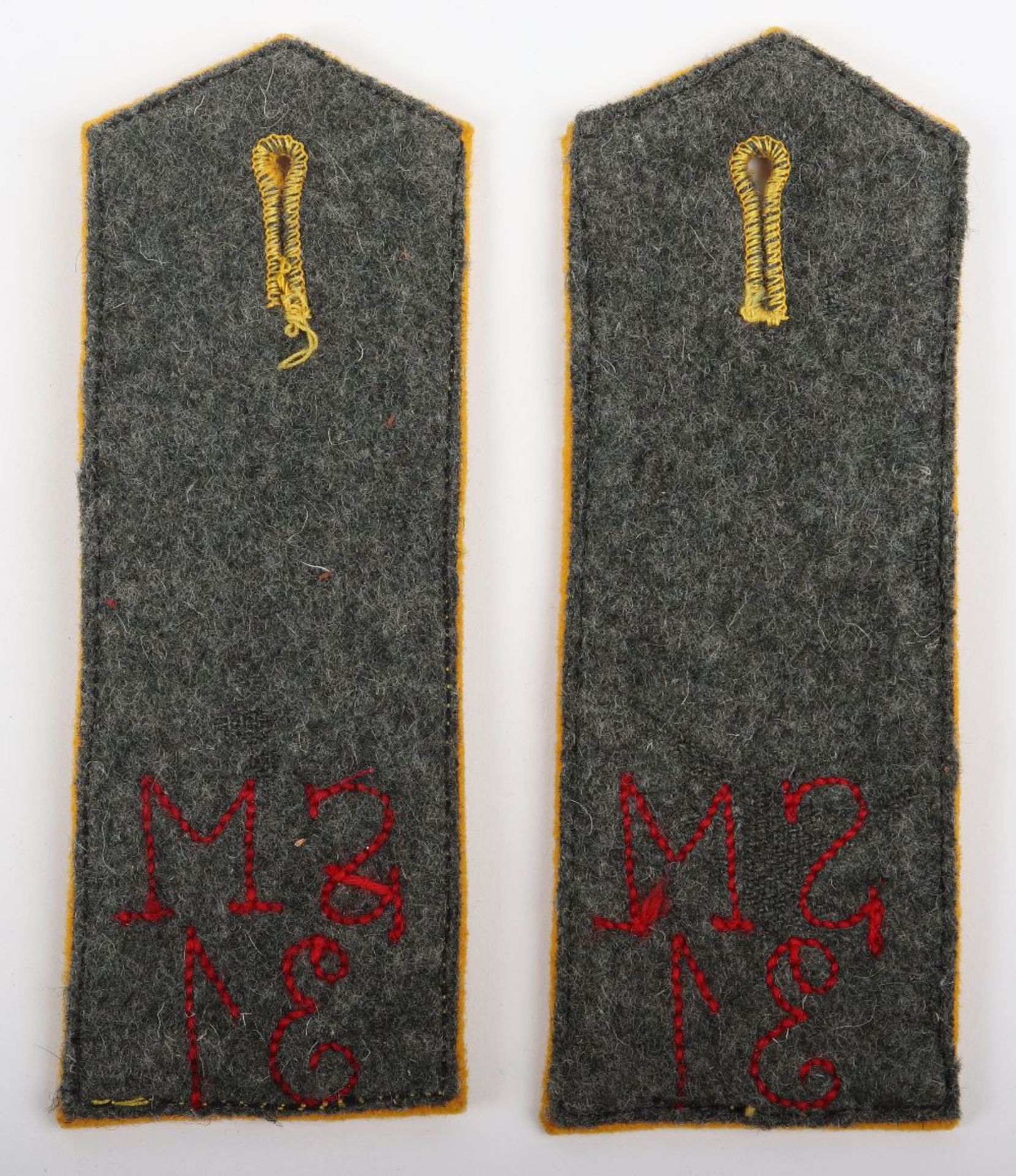 Matched Pair of German WW1 Schallmessung-Kompanie 31 (Artillery Sound Measuring) Shoulder Straps - Image 8 of 8