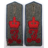 Matched Pair of WW1 German Konigin Augusta Garde Grenadier Regiment Nr 4 M-15 Shoulder Straps