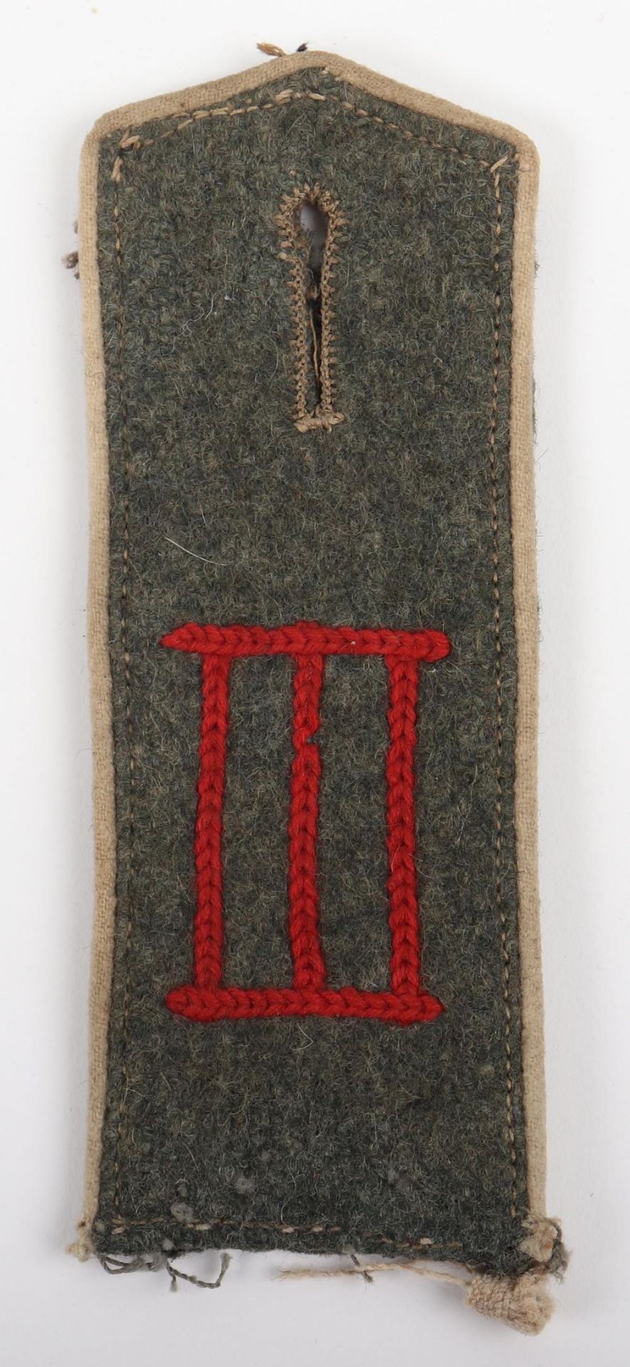 WW1 German BA III Armee Korps (Army Clothing Offices) M-15 Shoulder Strap