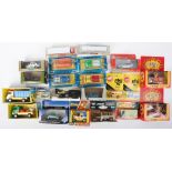 Twenty two boxed diecast vehicles and commercial models