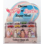 McDonalds 1991 Hotwheels Barbie Happy Meal Shop Display