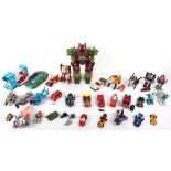 Large quantity of Vintage Unboxed Hasbro/Takara G1 Transformers