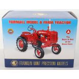 Franklin mint Boxed Farmall model A tractor