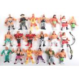 Quantity of Vintage 1990s Hasbro Wresting figures