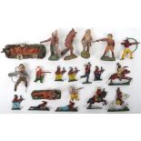 Small Quantity of cowboy and Indians Toy soldiers