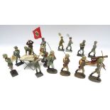 Elastolin and Lineol 70mm Wehrmacht figures