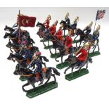 Unknown maker, 45mm scale semi-flat Cavalry