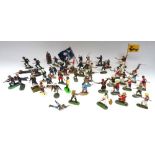 Boxer Chinese, fully painted 54mm scale with various other painted figures
